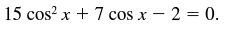 trigonometric equations
