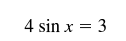 trigonometric equations