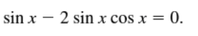 trigonometric equations